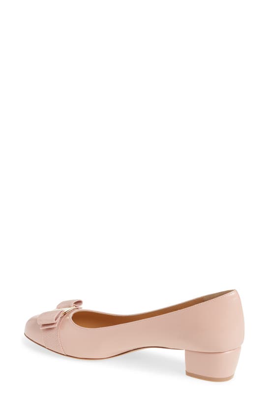 Shop Ferragamo Vara Soft Pump In Rose