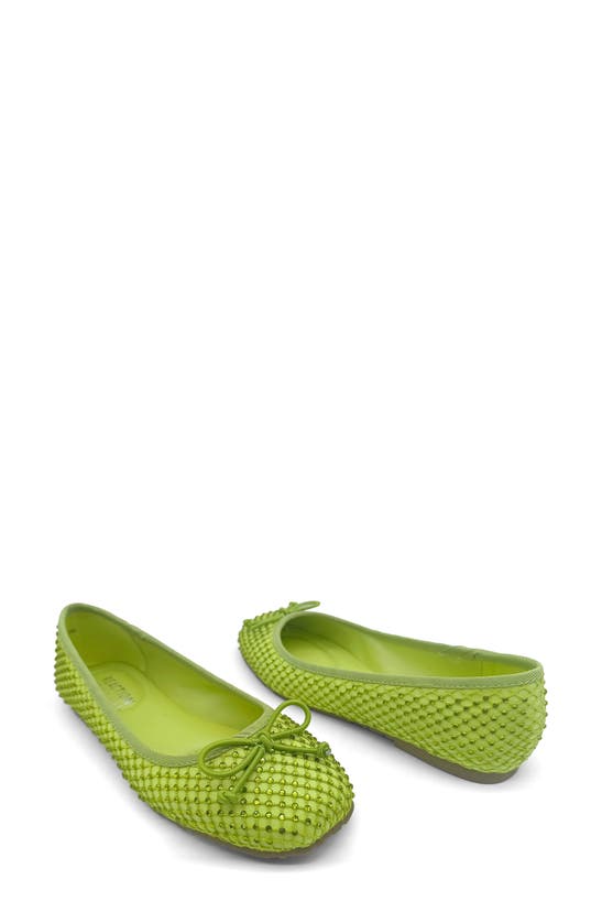 Reaction Kenneth Cole Elstree Mesh Ballet Flat In Lime