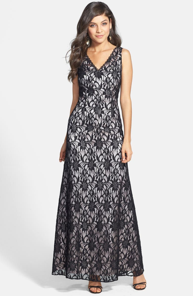 Hailey by Adrianna Papell Sleeveless Lace Gown | Nordstrom
