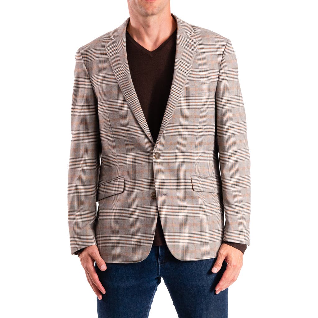 Savile Row Co Plaid Sport Coat In Tan