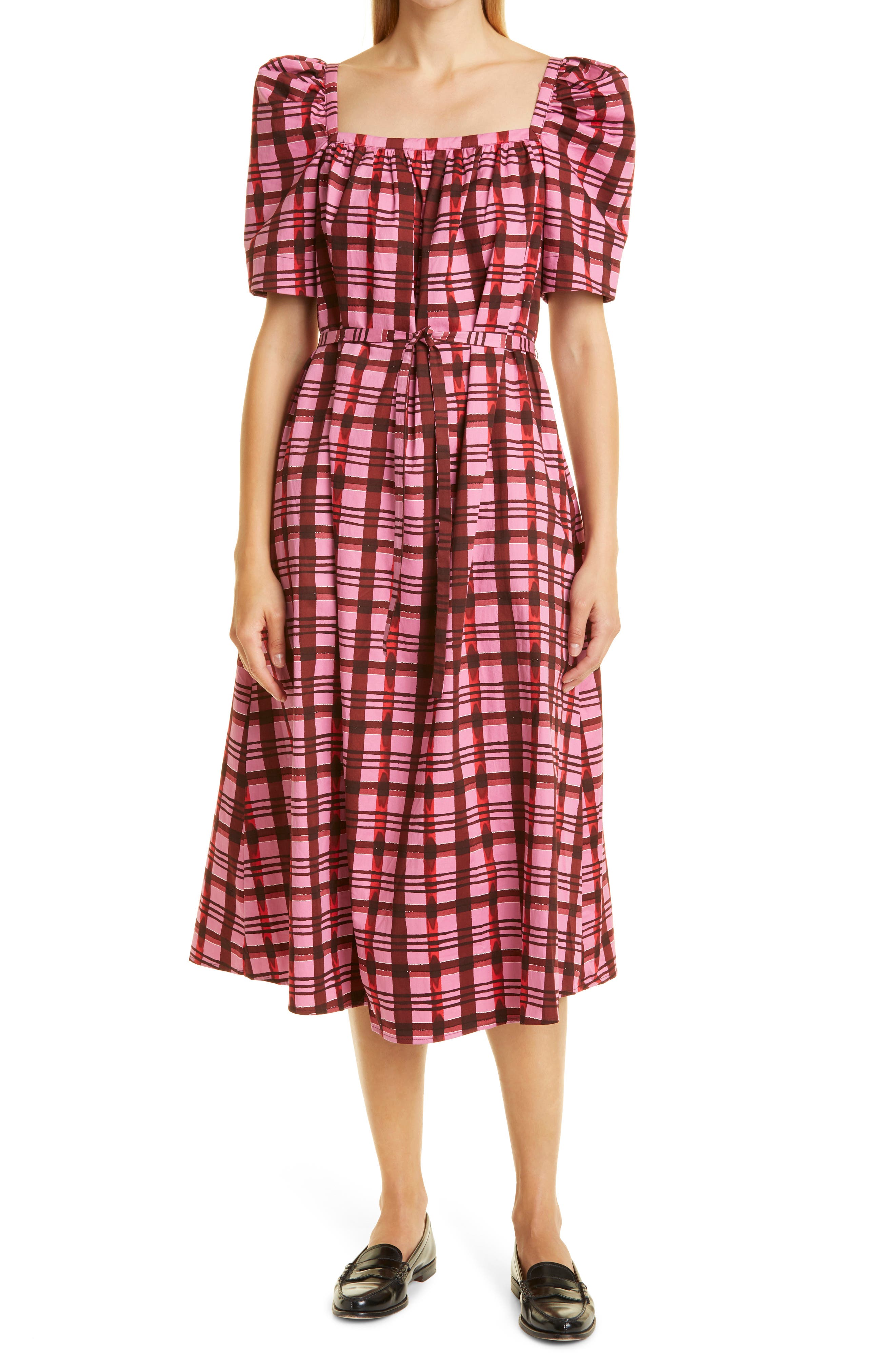 plaid dress nordstrom