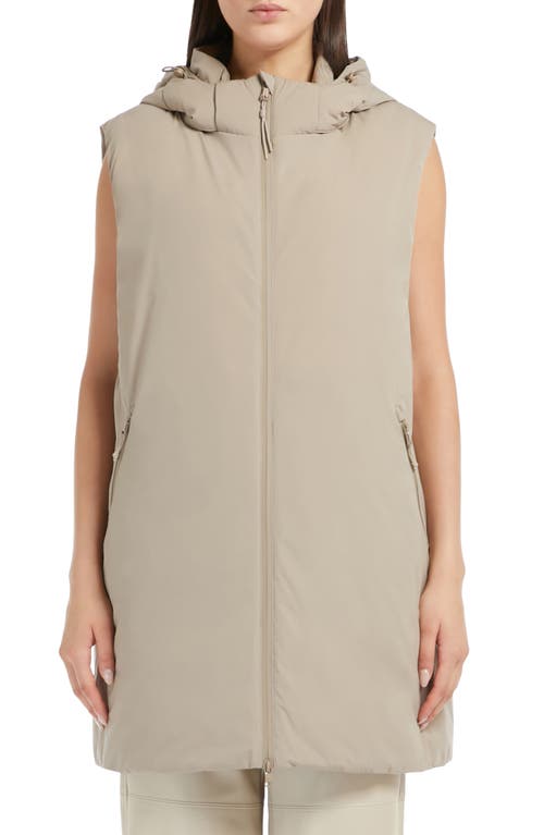 Shop Max Mara Leisure Stampa Hooded Vest In Turtledove