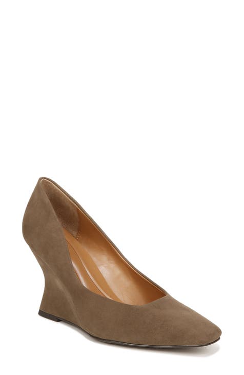 Carina Square Toe Wedge Pump (Women)