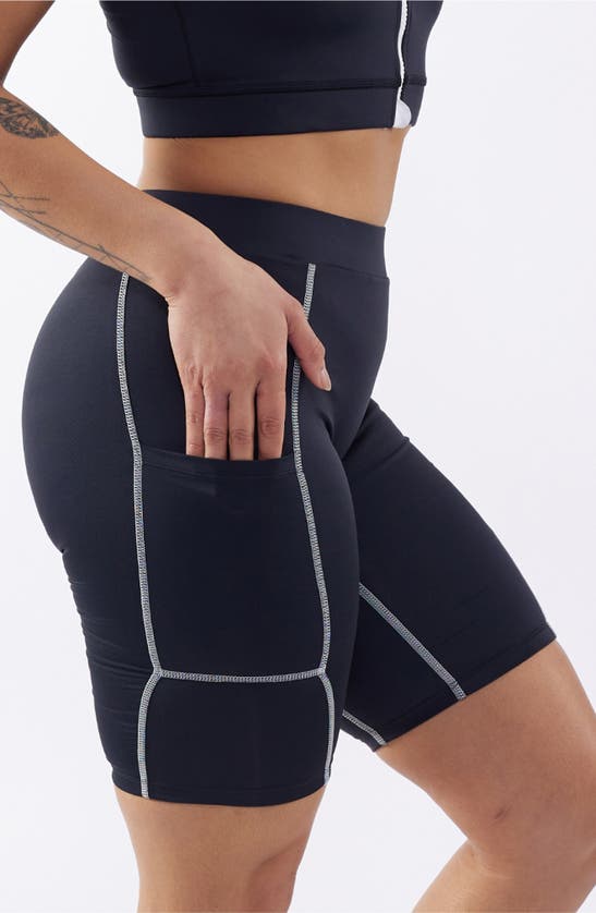 Tomboyx Pocket Swim Shorts In Black Novelty