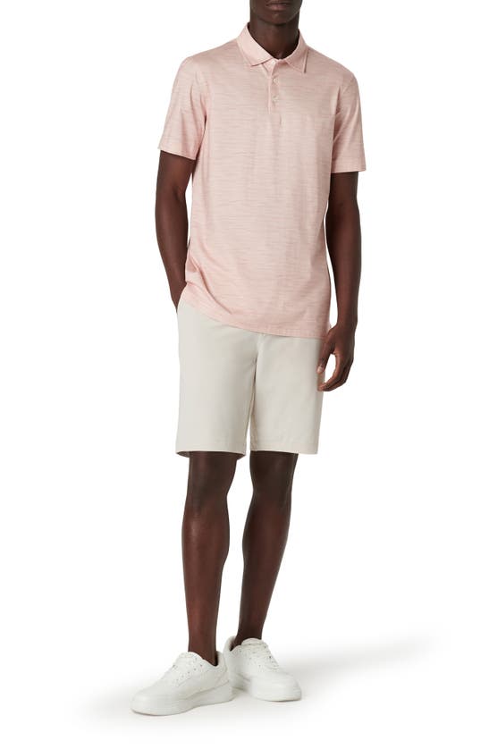 Shop Bugatchi Victor Ooohcotton® Print Polo In Coral