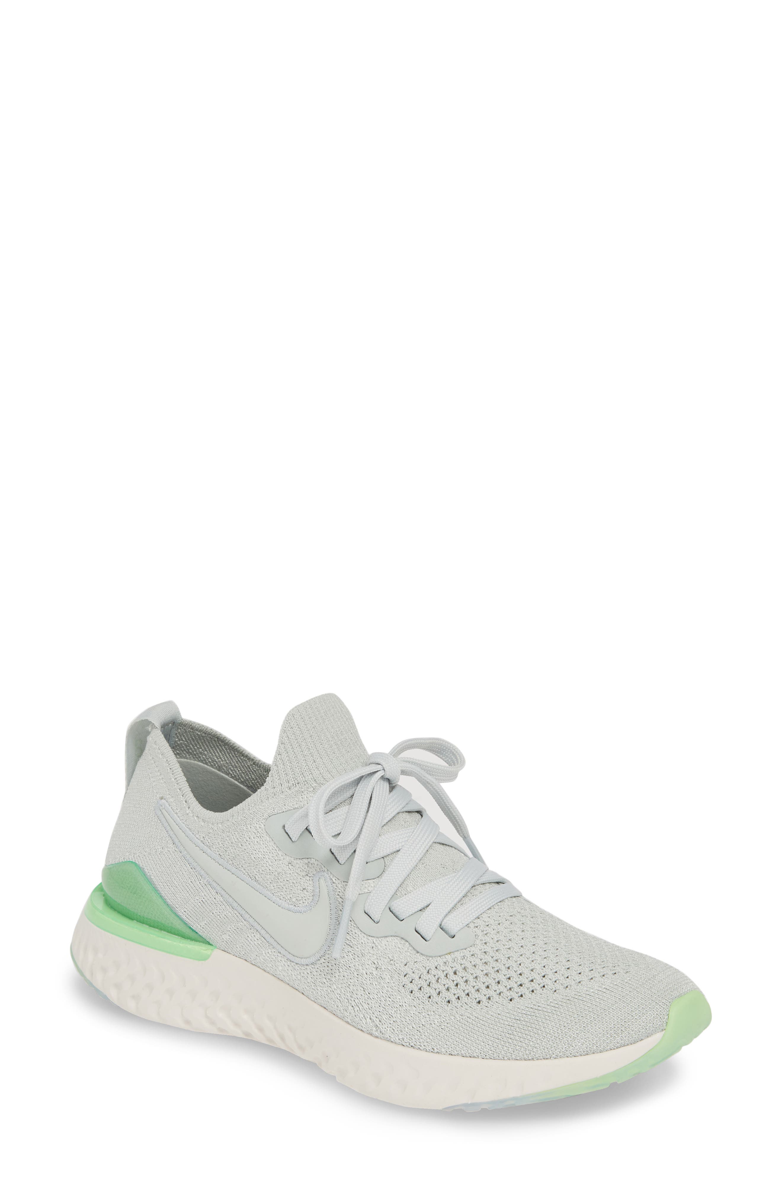 nike epic react flyknit silver