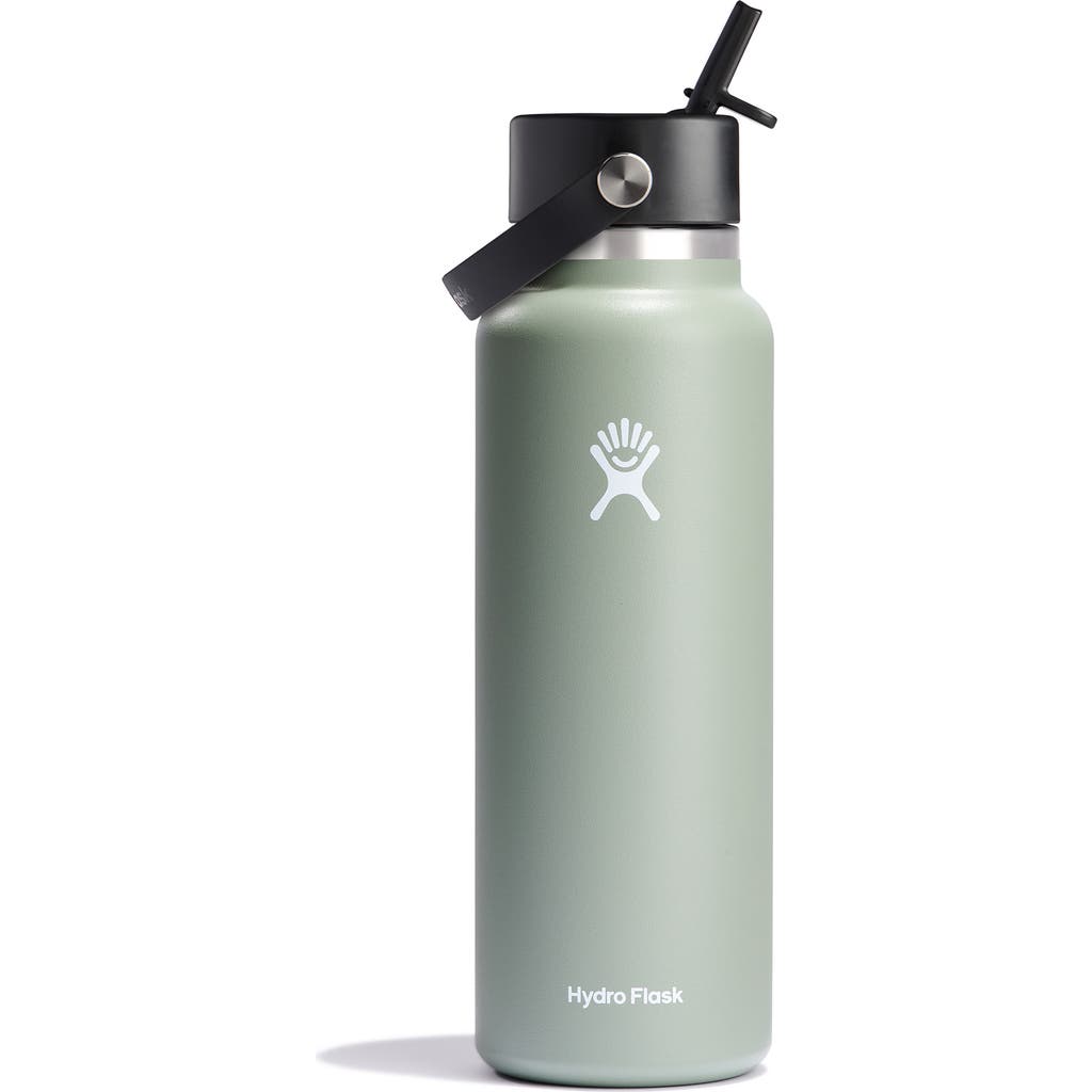 Hydro Flask 40-oz Wide-mouth Flex Straw Stainless Steel Bottle In Agave