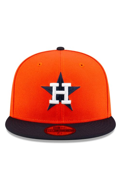 Shop New Era X Diet Starts Monday X Diet Starts Monday Houston Astros 59fifty Fitted Twill Baseball Cap In Orange