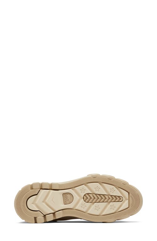 Sorel Caribou Faux Fur Lace-up Boots In Bleached Ceramic/oatmeal