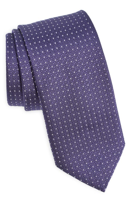 Shop Hugo Boss Boss Neat Dot Silk Blend Tie In Light Purple