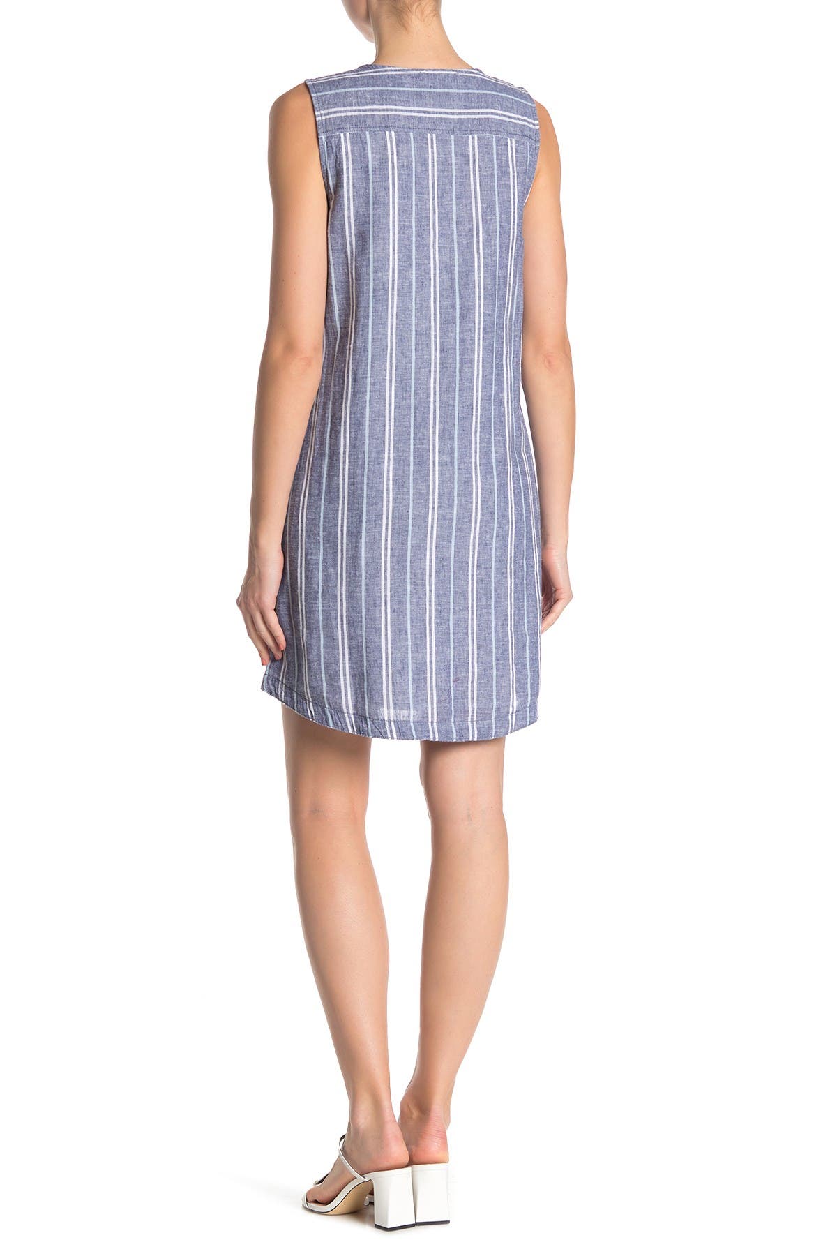 beachlunchlounge linen blend shift dress