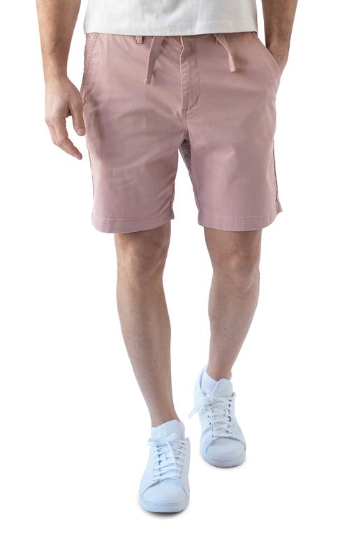 Devil-Dog Dungarees Weekend Drawstring Chino Shorts in Dusty Mauve