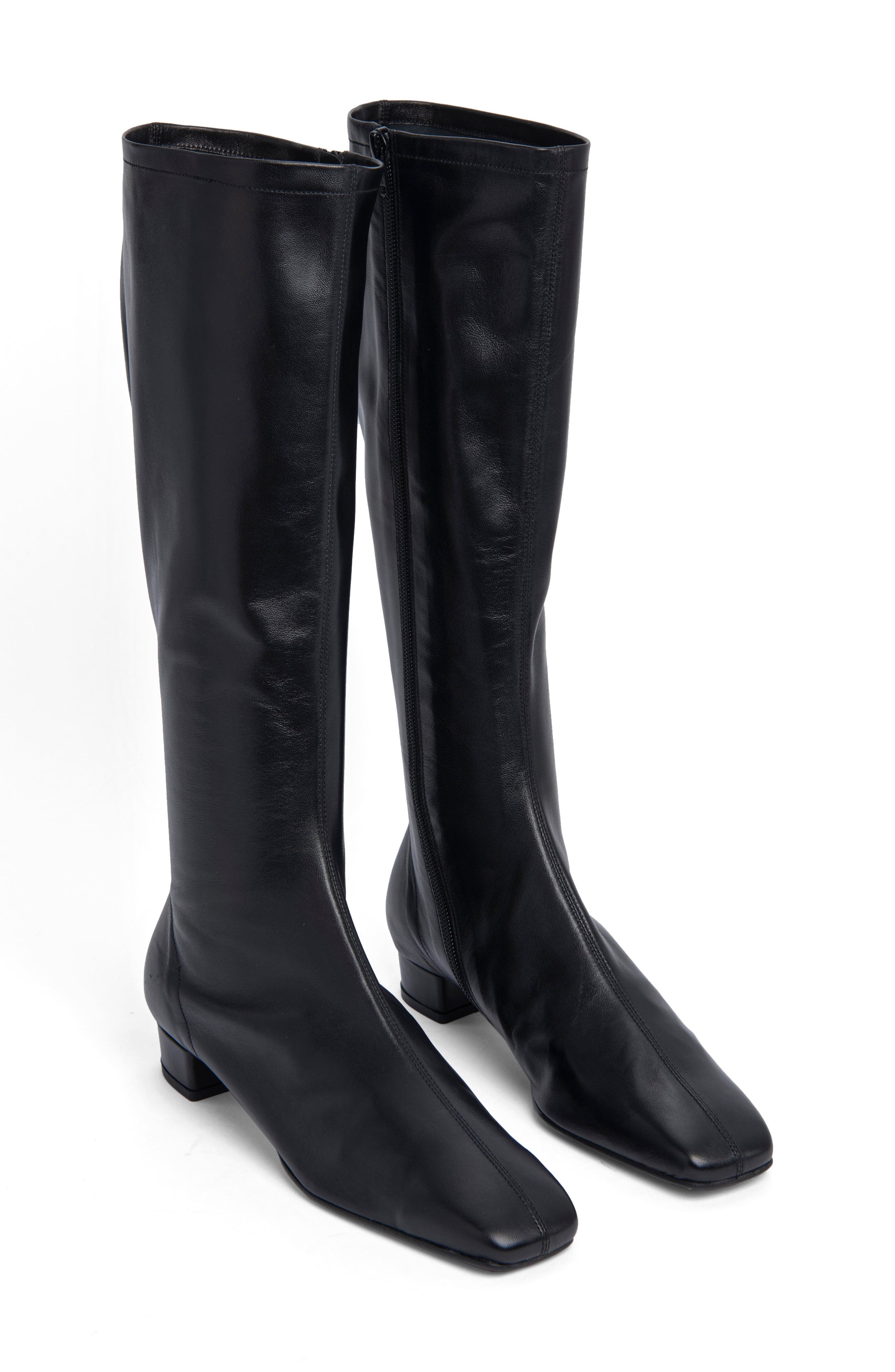 By Far Edie Knee High Boots in Black at Nordstrom, Size 10Us