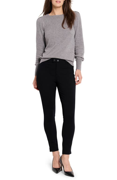 Shop Nic + Zoe Nic+zoe Ponte Riding Pants In Black Onyx