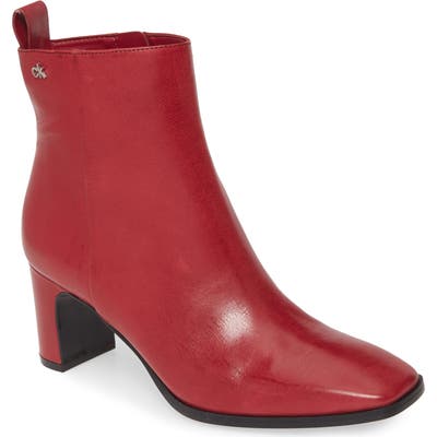Calvin Klein Deni Bootie- Red
