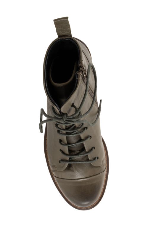 Bueno Nikita Lace-up Boot In Green Khaki