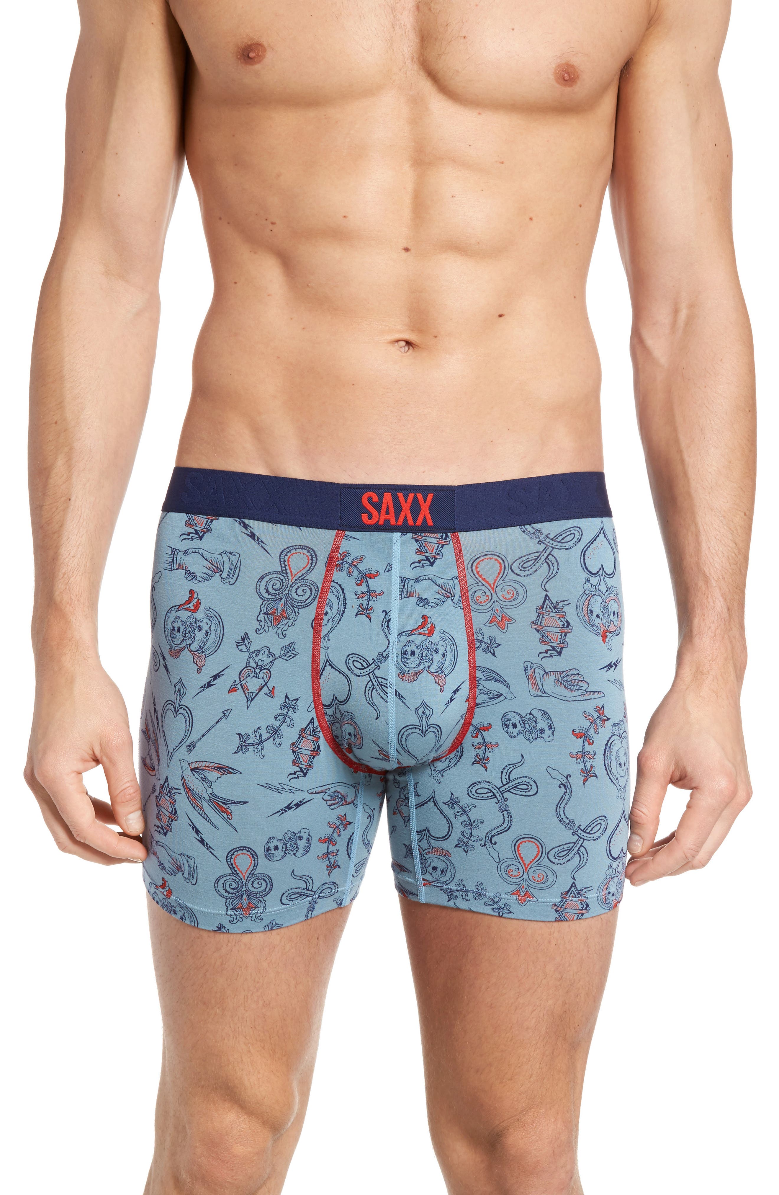SAXX Vibe Playing Cards Stretch Boxer Briefs Nordstrom