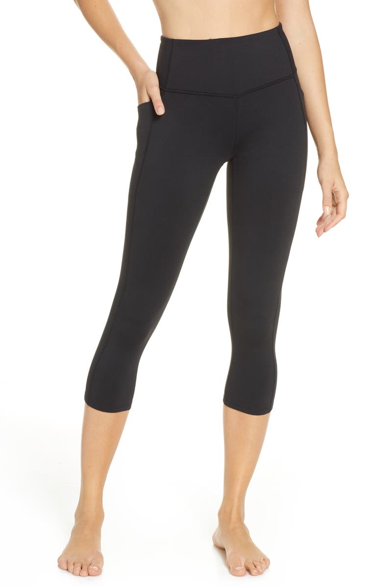 Zella Live In High Waist Pocket Crop Leggings | Nordstrom