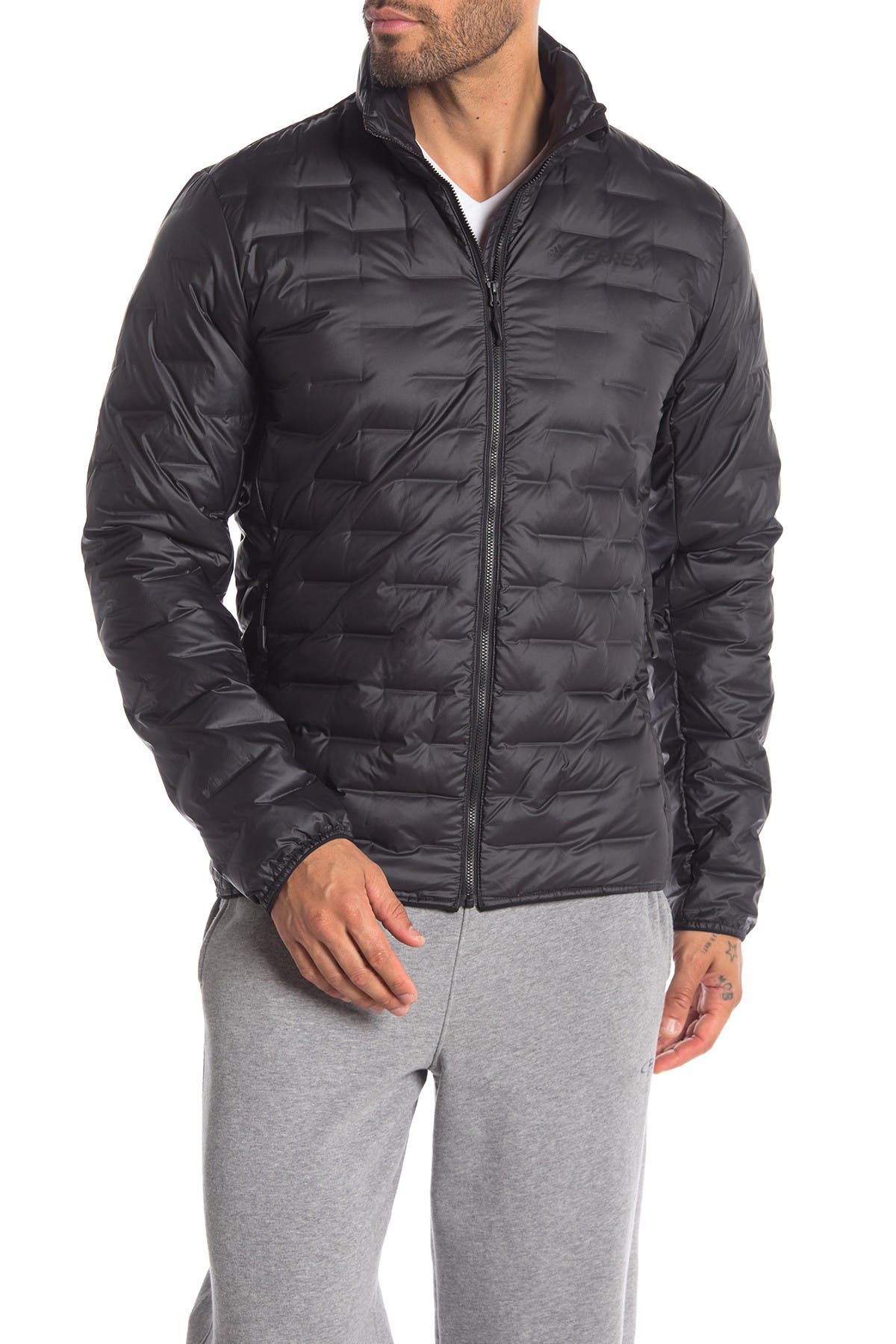adidas packable down jacket