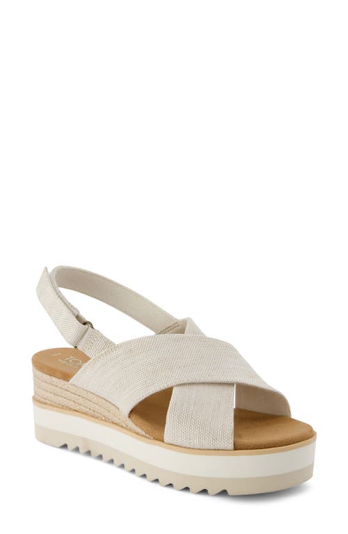 TOMS Diana Crossover Sandal Natural at Nordstrom,