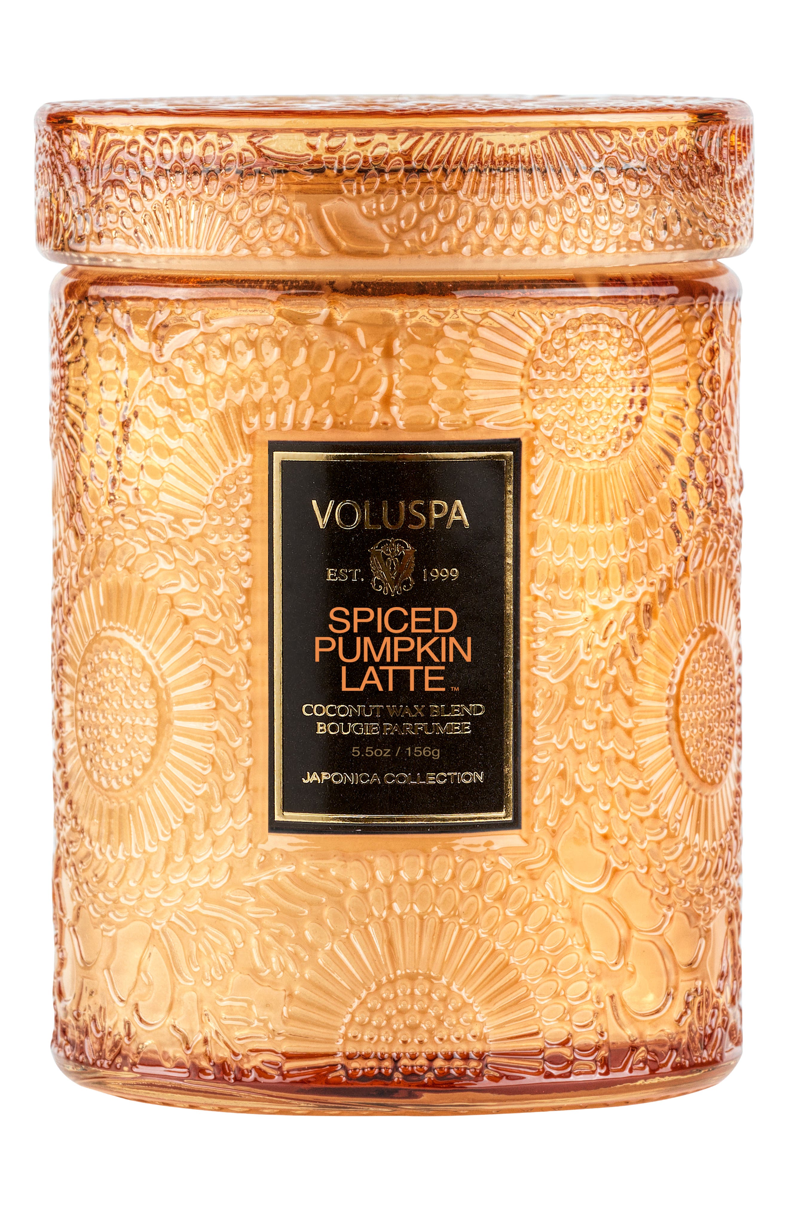 VOLUSPA Spiced Pumpkin Latte Mini Jar Candle, Main, color, NO COLOR
