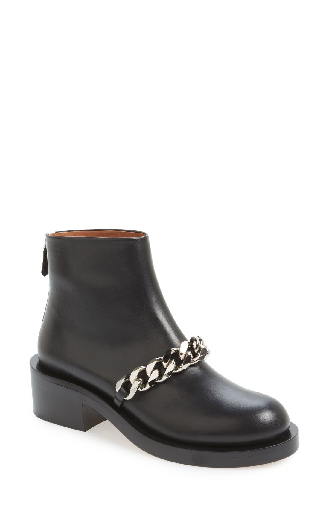 Givenchy Chain Strap Ankle Boot (Women 