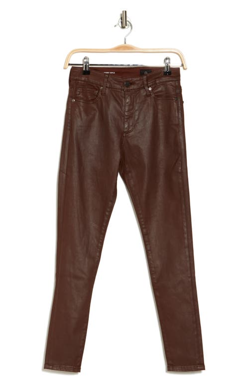 Ag Farrah High Waist Ankle Skinny Jeans In Vinte Light Raw Lumber