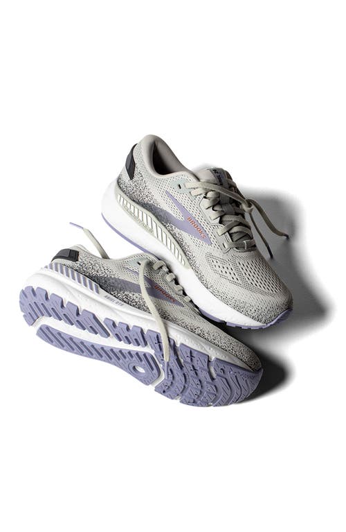 Brooks Ariel Gts 24 Running Shoe In Mercury/ebony/sweet Lavender