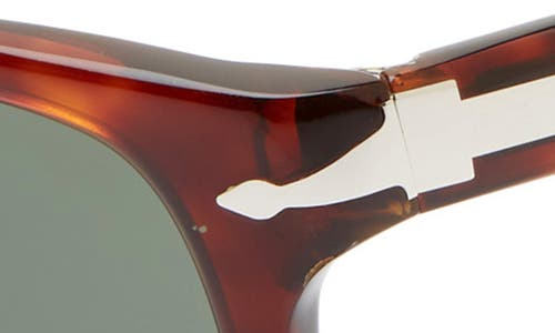 Persol 58mm Rectangle Sunglasses In Havana/black Solid
