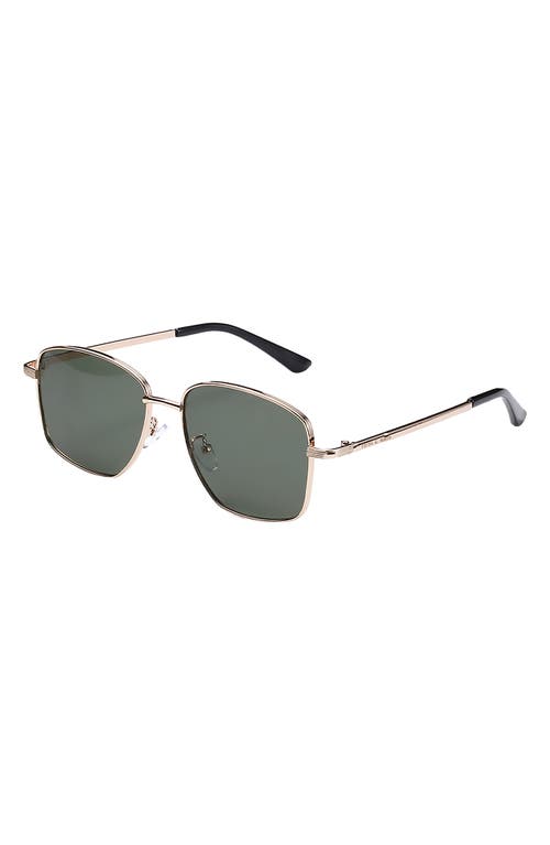 Fifth & Ninth Monterey 56mm Square Sunglasses in Gold/Green