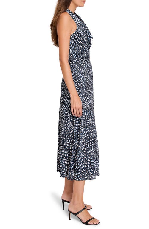 Nic + Zoe Nic+zoe Time Warp Dani Print Sleeveless Maxi Dress In Black Multi
