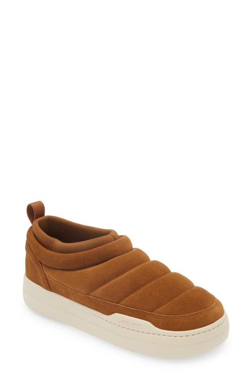 Moon Boot® Park Soft Quilted Water Repellent Slip-On Sneaker in Cognac 