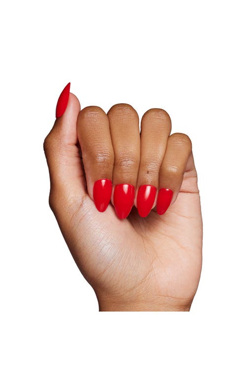 Shop Glamnetic Short Almond Press-on Nails Set In Fiery Red