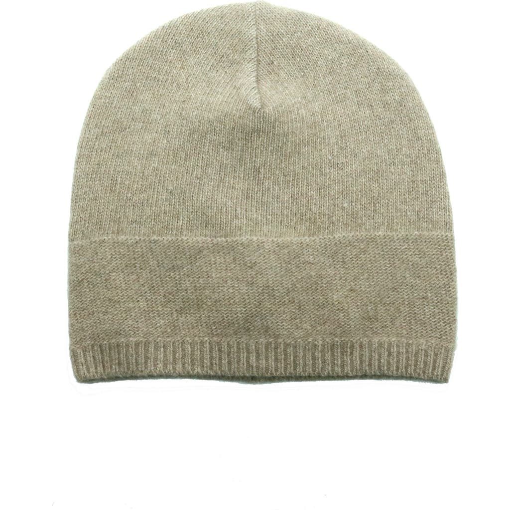 Portolano Slouchy Cashmere Knit Beanie In Nile Brown