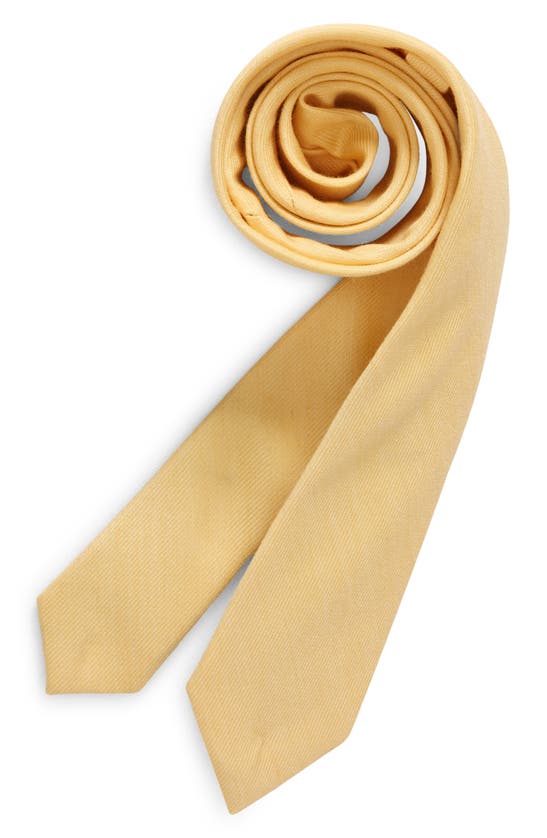 Nordstrom Kids' Werner Solid Tie In Werner Yellow