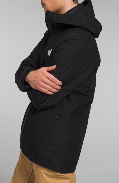 The North Face Dryvent Mono Black Jacket With Logo Printed On The Front In Tech Fabric Man In Tnf Black-npf