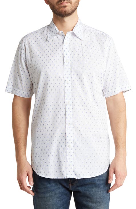 Yarn Dye Cotton Button-Up Shirt
