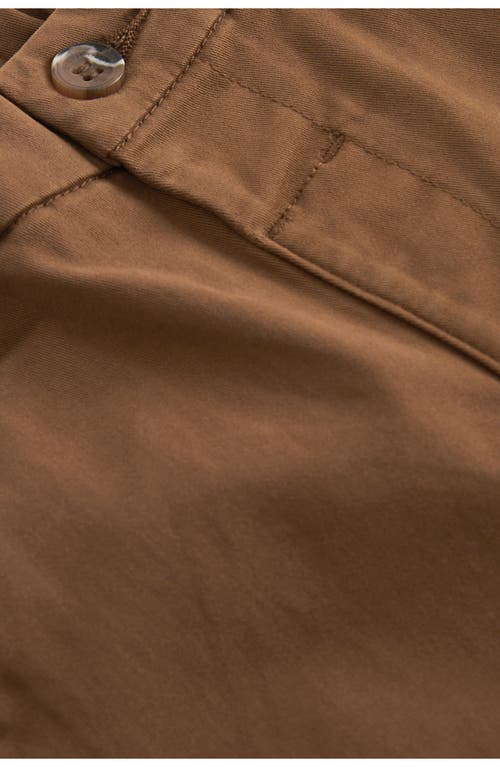 Next Kids' Stretch Cotton Chinos In Brown