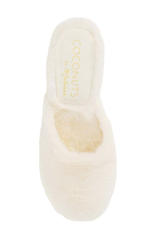 Coconuts By Matisse Teddy Faux Fur Mule In White