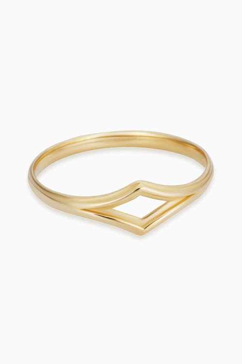 Oradina 14k Gold Goddess Stackable Ring In Yellow Gold