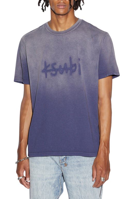 Ksubi Heritage Kash Ombré Logo Graphic T-Shirt Blue at Nordstrom,