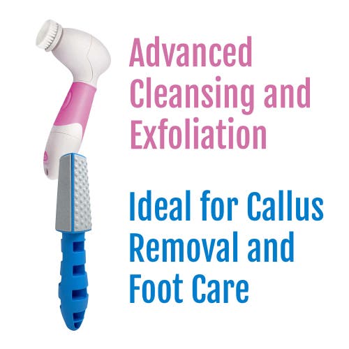 Pursonic Advanced Facial And Body Cleansing Brush + 3 In 1 Callus Remover Bundle In Pink