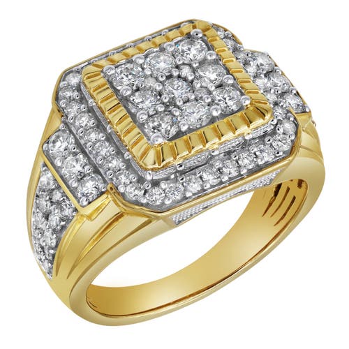 LUVMYJEWELRY LUVMYJEWELRY BIGG BOSS 14K YELLOW GOLD DIAMOND MEN STATEMENT RING