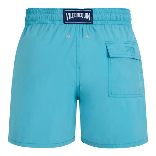 Vilebrequin Ronde Des Tortues Aqua Reactive Swim Shorts In Bora Bora
