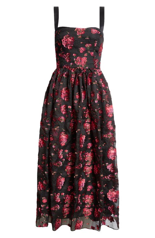 ERDEM ERDEM FLORAL FIL COUPÉ COCKTAIL DRESS