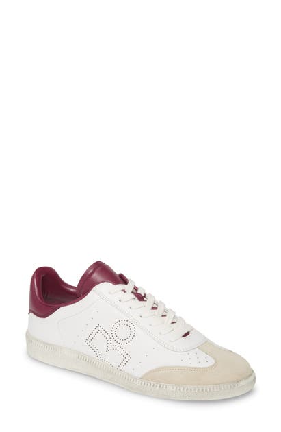 Click to view more detailed imagery on our partner's website Isabel Marant Bryce Low Top Sneaker In White/ Purple