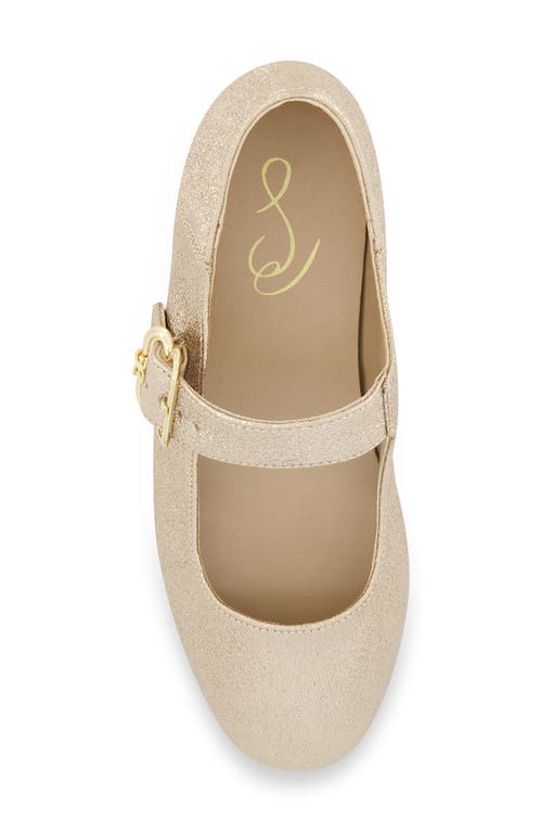 Shop Sam Edelman Kids' Maeve Michela Mary Jane Flat In Gold