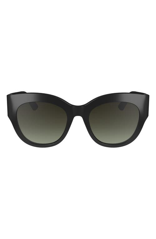Longchamp 55mm Gradient Butterfly Sunglasses in Black at Nordstrom