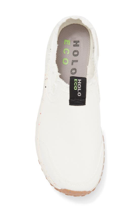 Shop Holo Footwear Athena Canvas Slip-on Shoe In Cream