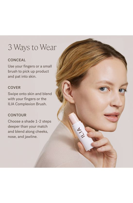 Ilia Skin Rewind Blurring Foundation And Concealer Complexion Stick 10c Ash 0.35 oz / 10 G In 10c - Ash Light Cool